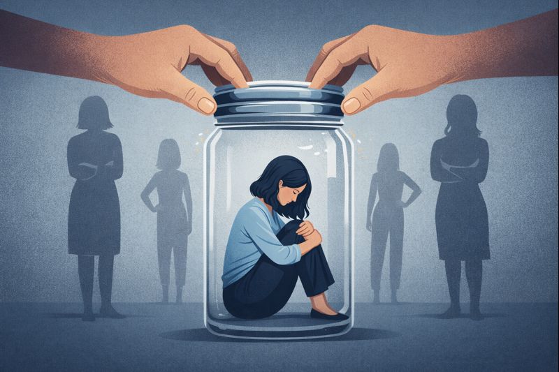 Woman who shrinks herself for others